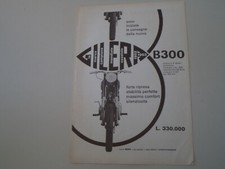 advertising Pubblicità 1954 MOTO GILERA B300 B 300 BICILINDRICO
