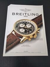 1991 BREITLING OLD NAVITIMER ORO CHRONOGRAPH VINTAGE WATCH OROLOGIO PUB EPOCA
