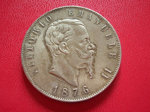 Italie lire 1876 bel - 5, r