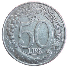 MONETA 50 LIRE ITALIA TURRITA