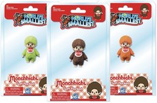 Bambola scimmia bambino più piccola del mondo MONCHHICHI anime mini 2,25" personaggio giocattolo