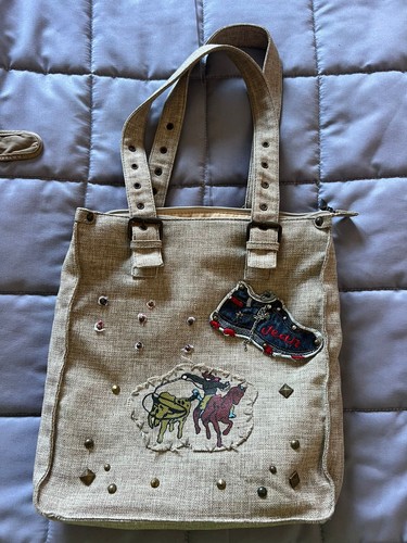 Borsa tote tela y2k - y2k, borchie