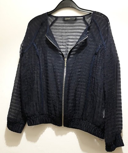 Zara bomber blusa organza blu - bomber,