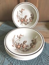 1980 Grindley Royal Tudor Harvest 5 Piatti Fondi Porcellana Lavastoviglie Piatto