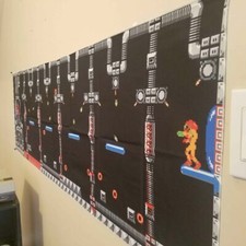 5 foot long Metroid tapestry