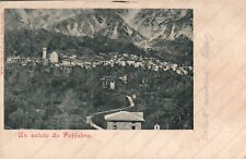 1903 Un saluto da POFFABRO Panorama Pordenone RARA Cartolina