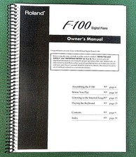Roland F-100 Owner's