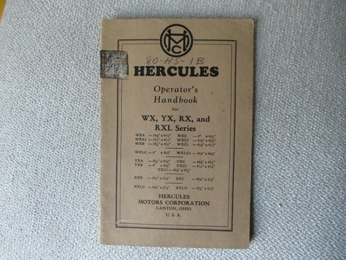 Manuale operatore motore