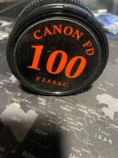 Objectif Canon FD 100 mm 2,8