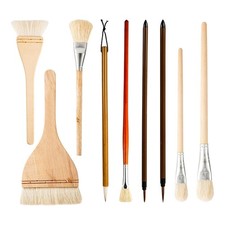 Set di Pennelli per Smalto nel Ceramica da 9 Pezzi, per Pittura Acrilica Ar4353