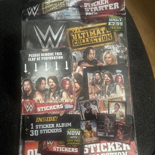 Adesivi topps wwe ultimate - adesivi,