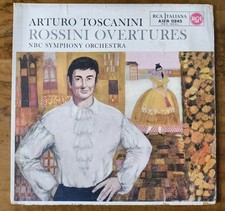 ARTURO TOSCANINI  Rossini OVERTURES LP - NBC Orchestra Sinfonica Raro Vinile 33"