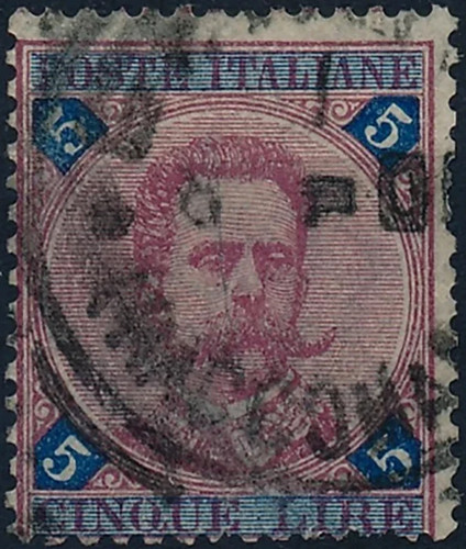 Italia 1891 umberto lire 5 - i,