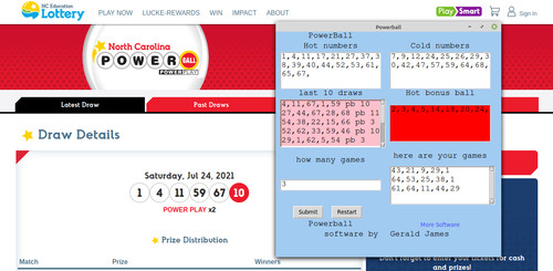 Powerball lottery numbers - powerball,