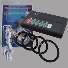 Dildo elettro stimolatore elettro shock ad anelli per pene delay effect bondage