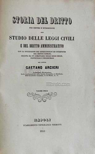 Arcieri storia del dritto - storia,