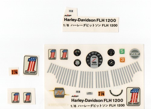 Harley davidson flh 1200 decal - davidson,