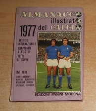 ED. PANINI VOL. CARTONATO ALMANACCO ILLUSTRATO DEL CALCIO  1977  ORIGINALE  !!!!
