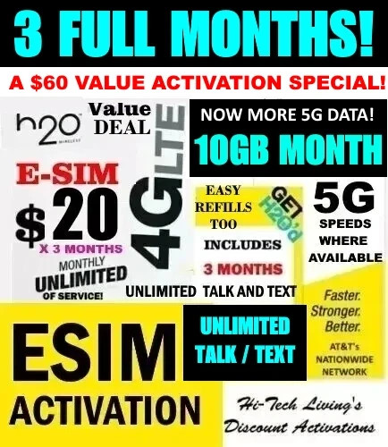 Esim h2o h20 attivazione - esim,