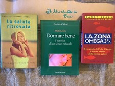 Lotto 3 Libri salute Dormire Bene La Zona Omega 3 Rx La Salute Ritrovata