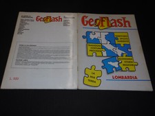 ALBUM DI FIGURINE LAMPO GEO FLASH LOMBARDIA COMPLETO ANNO 1985