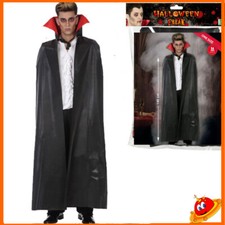 Mantello Conte Dracula Vampiro Uomo Ragazzo Halloween Carnevale