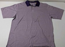 Joey Rodolfo Polo Golf Camicia Uomo M Viola Riga Manica Corta