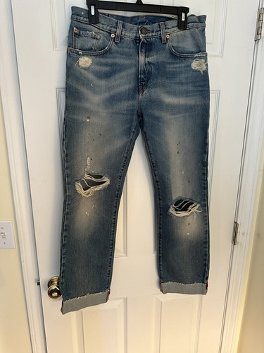 Jeans uomo blu gucci - jeans,