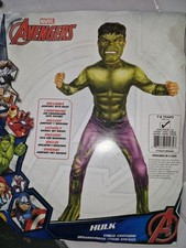 Incredibile Hulk Costume Vestito per Bambini Marvel Avengers, Età 7-8
