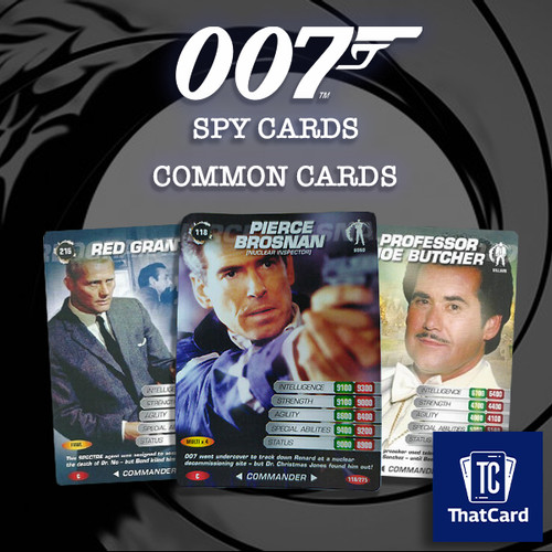 James bond 007 spy cards - james,