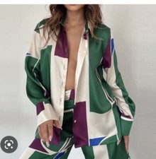 CAMICIA ZARA STAMPATA 100%