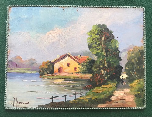 Quadro dipinto olio legno - olio,