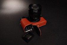 Borsa mezza fotocamera in vera