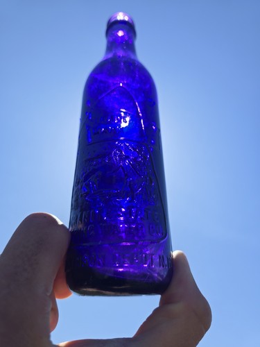 Antica bottiglia viola