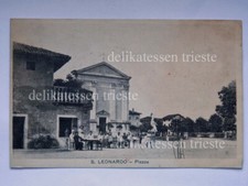 SAN LEONARDO Udine Coloniali vini liquori bar ristorante animata cartolina