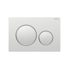 Geberit placca doppio comando cromato opaco Sigma 20 per cassetta di scarico WC