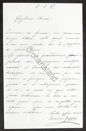 Lettera manoscritta con