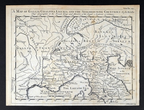 1747 mappa delisle - 1747, gallia