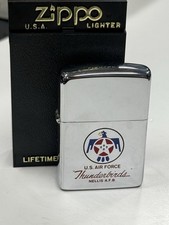 ZIPPO 1989 US AIR FORCE BASE THUNDERBIRD NELLOS AFB ACCENDINO NON ACCESO IN SCATOLA 184A