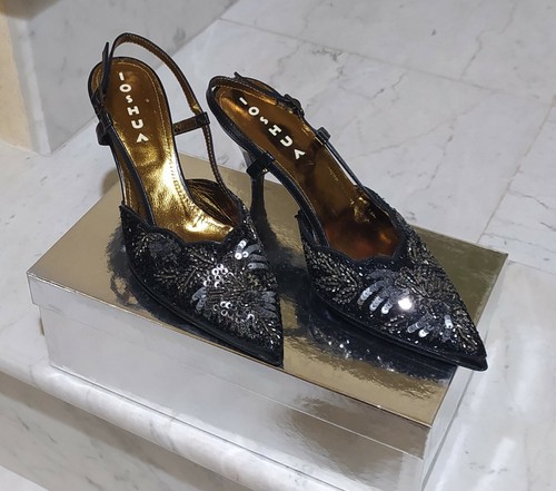 Sandali ioshua nero paillettes - ioshua,