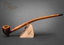 Mr. Brog WOODEN SMOKING PIPE Lotr Gandalf Hobbit Baggins CHURCHWARDEN 14" Rustic