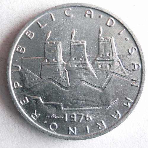 San marino lire 1976 - marino, 5
