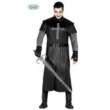 Cavaliere Nero Costume Oscuro Guerriero Medievale Gotico