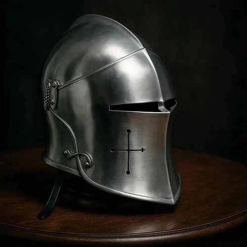Elmetto barbuta medievale - elmetto,