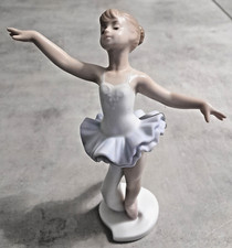 STATUA STATUETTA BALLERINA DANZA CLASSICA FINE PORCELLANA MORENA 16CM