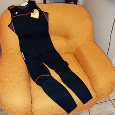 Muta uomo per kayak, surf, snorkeling. Neoprene 2mm. Vita 78-81 cm. Nero/arancio