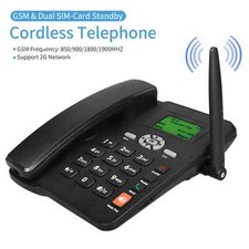 Supporto Telefono Cordless GSM 850/900MHZ Doppia Scheda SIM 2G Antenna Fissa