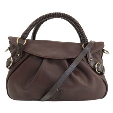 Salvatore Ferragamo Gancini handbag leather ladies