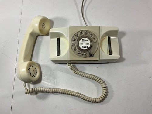 Telefono rotante bianco - telefono,