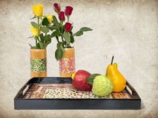 Vassoio rettangolare in legno